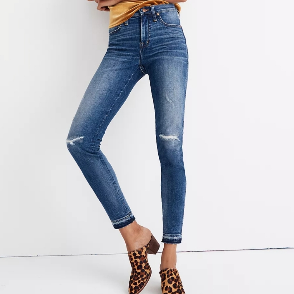 Madewell 9" high rise skinny jeans 26